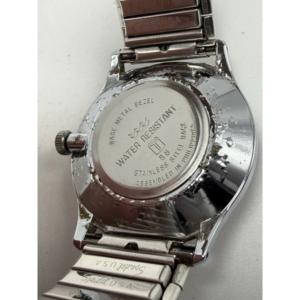 Timex Vintage 1992 Mens Watch Working Manual Wind 34MM 6.75